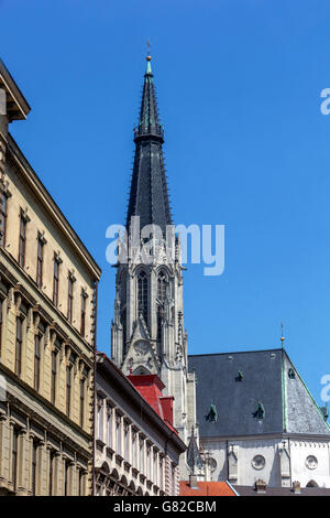Kathedrale von St. Wenzel, Olomouc Region Hana, Süd-Mähren, Tschechische Republik, Europa Stockfoto