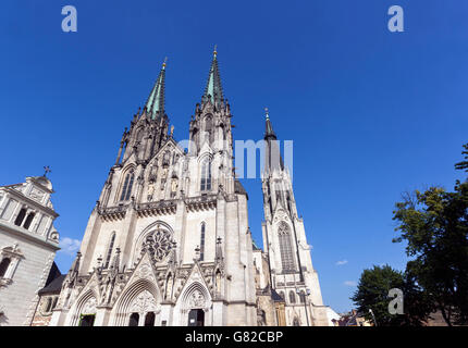 Kathedrale von St. Wenzel, Olomouc Region Hana, Süd-Mähren, Tschechische Republik, Europa Stockfoto