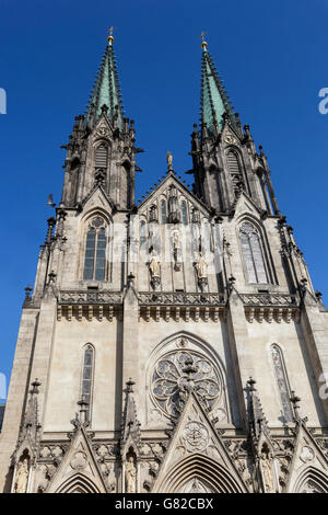 Kathedrale von St. Wenzel, Olomouc Region Hana, Süd-Mähren, Tschechische Republik, Europa Stockfoto