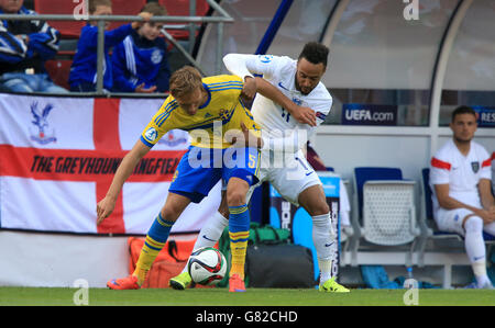 Fußball - UEFA-U21-Europameisterschaft - Gruppe B - Schweden V England - Ander Stadium Stockfoto