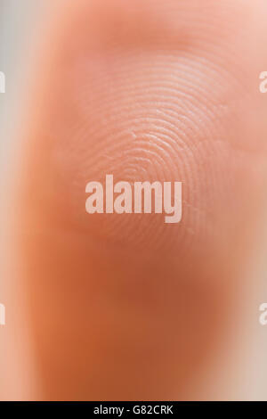 Makroaufnahme von Frau finger Stockfoto