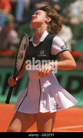 Tennis. French Open Tennis. Martina Hingis, Schweiz Stockfoto