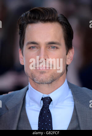 Matt Bomer bei der Europa-Premiere von Magic Mike XXL im Vue West End, Leicester Square, London. Stockfoto