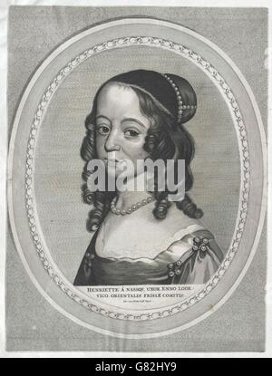 Henriette Katharina, Prinzessin von Oranien, Gräfin von Nassau Stockfoto