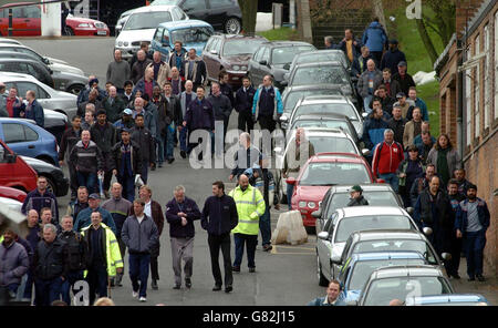 MG Rover Krise - Werk Longbridge Stockfoto