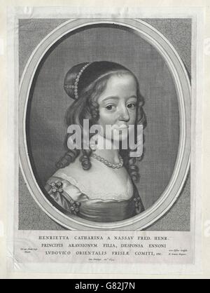 Henriette Katharina, Prinzessin von Oranien, Gräfin von Nassau Stockfoto