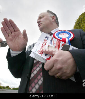 Allgemeine Wahl-Kampagne 2005 - Banbridge Stockfoto