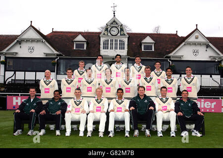 Cricket - Worcestershire County Cricket Club - 2005 Photocall - New Road. Worcestershire Team-Gruppe Stockfoto