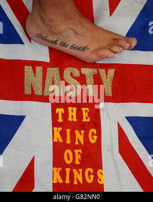 Der amtierende Weltmeister Alan „Nasty“ Nash posiert für ein Foto Stockfoto