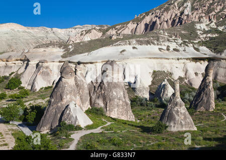 Türkei, Zentral-Anatolien, Provinz Nevsehir, Kappadokien, Avanos, Cavusin, Pasabag, Pasabagi, Mönche Valley Stockfoto