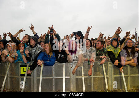 Download Festival 2015 - Tag zwei - Donington Park Stockfoto