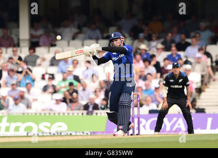 Cricket - Royal London One Day Series - England - Neuseeland - The Kia Oval. Der englische Alex Hales in Aktion Stockfoto