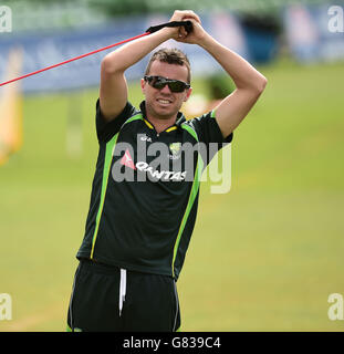 Cricket - internationale Freundschaftsspiele - Kent V Australien - Australien-Netze und Pressekonferenz - Spitfire Boden Stockfoto