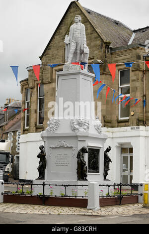 Denkmal in Selkirk, das Leben und Werk von Mungo Park erinnert Stockfoto