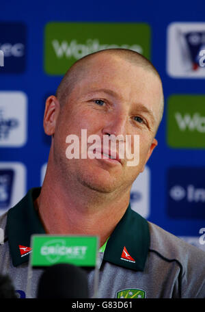 Cricket - Australien-Pressekonferenz - Crown Plaza fünf Seen Hotel Stockfoto
