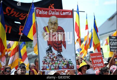 Dalai Lama Besuch in Hampshire Stockfoto