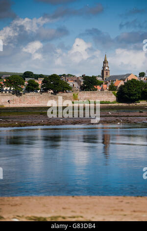 Berwick nach Tweed, Englands nördlichste Stadt seine elisabethanischen Stadtmauern umgeben. Stockfoto