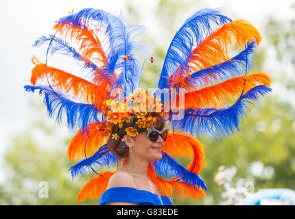 Pferderennen - The Royal Ascot Meeting 2015 - Tag 1 - Ascot Racecourse. Rennfahrerin Ines Hernandez Tallaj am ersten Tag des Royal Ascot Meeting 2015 auf der Ascot Racecourse, Berkshire. Stockfoto