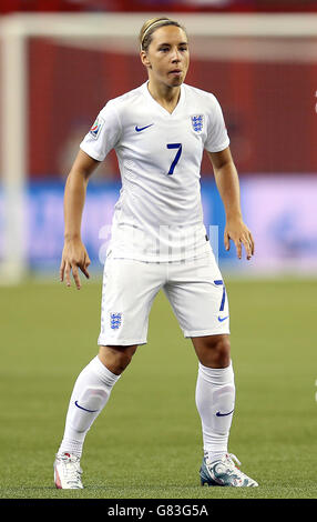 Die englischen Jordan Nobbs während des FIFA Women's World Cup Canada 2015 Gruppe F-Spiels zwischen England und Kolumbien im Olympiastadion in Montreal, Quebec, Kanada. Stockfoto