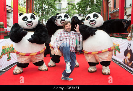 Jack Black bei einer Fotoannahme für Kung Fu Panda 3 in der Macclesfield Street, China Town, London. DRÜCKEN SIE VERBANDSFOTO. Bilddatum: Donnerstag, 25. Juni 2015. Bildnachweis sollte lauten: Daniel Leal-Olivas/PA Wire Stockfoto