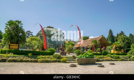 Botanischer Garten in Genf, Schweiz Stockfoto