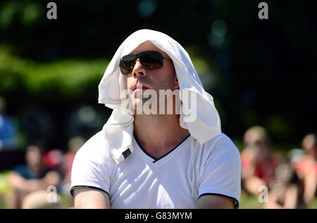 Tennis - Wimbledon Championships 2015 - Tag zwei - der All England Lawn-Tennis and Croquet Club Stockfoto