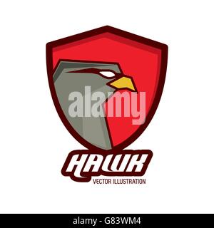 Haluk Tier Symbol. Vogel-Design. Vektorgrafik Stock Vektor