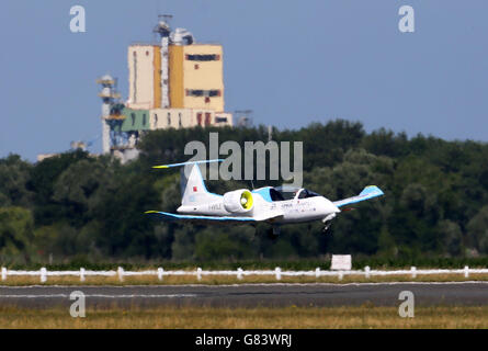 Cross Channel-Versuch für elektrische Flugzeug Stockfoto