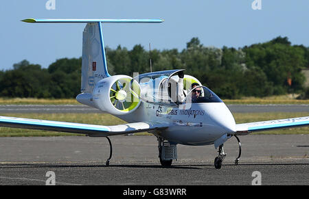 Cross Channel-Versuch für elektrische Flugzeug Stockfoto