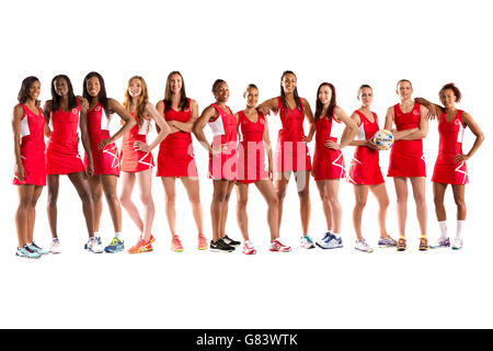 Korbball - England World Cup Photocall - Loughborough Universität Stockfoto