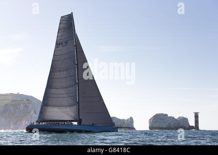 Segeln - rund um die Insel - Isle Of Wight Stockfoto