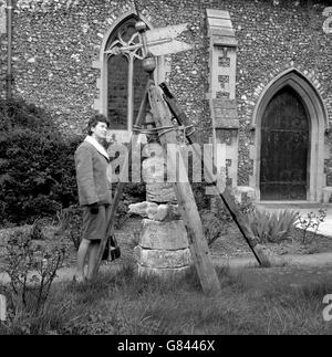 Gebäude und Wahrzeichen - St Mary Le mehr Kirche - Wallingford, Berkshire Stockfoto