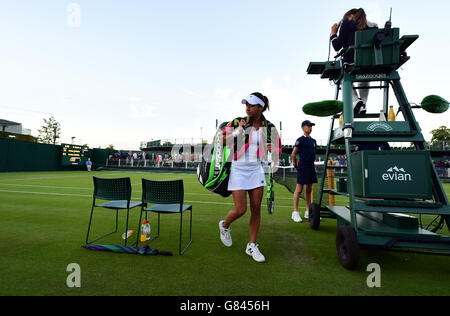 Tennis - Wimbledon Championships 2015 - Tag eins - der All England Lawn-Tennis and Croquet Club Stockfoto