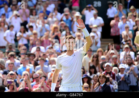 Tennis - Wimbledon Championships 2015 - Tag vier - der All England Lawn-Tennis and Croquet Club Stockfoto