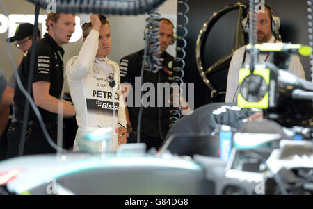 -Formel 1 Weltmeisterschaft - 2015 British Grand Prix - Qualifikation Tag - Silverstone Rennstrecke Stockfoto