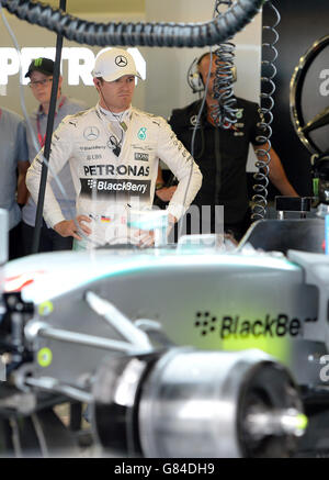 -Formel 1 Weltmeisterschaft - 2015 British Grand Prix - Qualifikation Tag - Silverstone Rennstrecke Stockfoto