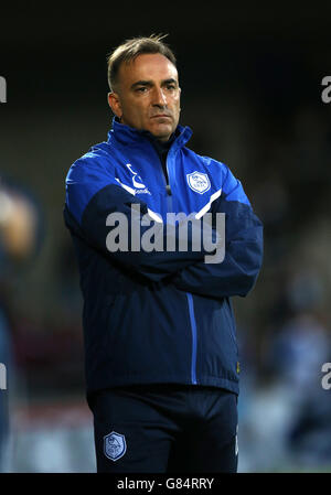 Fußball - vor der Saison freundlich - Scunthorpe United gegen Sheffield Mittwoch - Glanford Park. Sheffield Mittwoch Manager Carlos Carvalhal Stockfoto