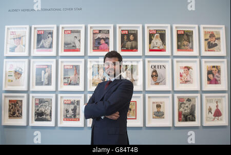 Audrey Hepburns Sohn Luca Dotti während einer Presseinformationspremiere für die Audrey Hepburn: Portraits of an Icon Exhibition, eine große Fotoausstellung, um das Leben und die Karriere seiner Mutter in der National Portrait Gallery, London zu feiern. Stockfoto