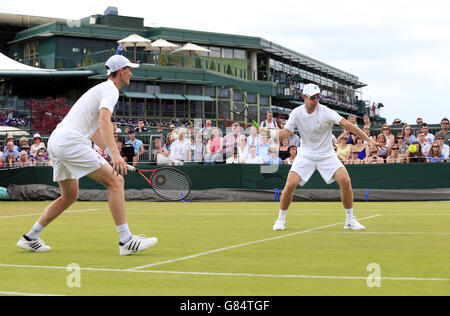 Tennis - Wimbledon Championships 2015 - Tag vier - der All England Lawn-Tennis and Croquet Club Stockfoto