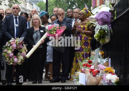 7/7 Bombenanschlägen Jubiläum Stockfoto