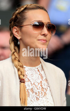 Jelena Djokovic am 9. Tag der Wimbledon Championships im All England Lawn Tennis und Croquet Club, Wimbledon. Stockfoto