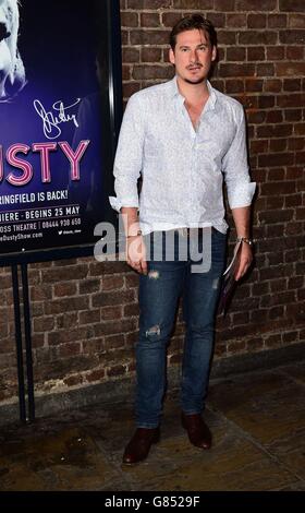 Lee Ryan bei der Pressekonferenz für das Musical Dusty im Charing Cross Theatre, London. Stockfoto