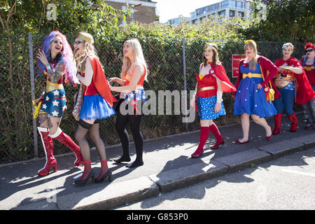 Film und Comic-Con - London Stockfoto