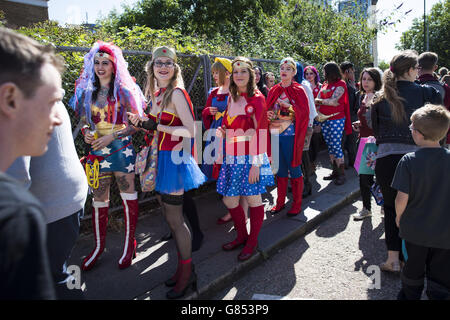 Film und Comic-Con - London Stockfoto