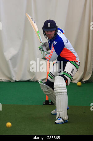 Englands Ian Bell während der Nets-Sitzung in Edgbaston, Birmingham. Stockfoto