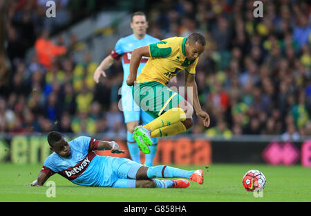Fußball - Vorbereitungsspiel - Norwich City V West Ham United - Carrow Road Stockfoto
