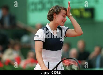 Tennis French Tennis Open. Martina Hingis Stockfoto