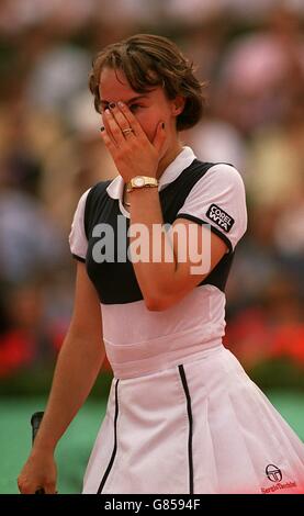 Tennis French Tennis Open. Martina Hingis Stockfoto