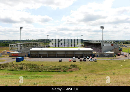 Fußball - Pre Season freundlich - Northampton Town V Derby County - Sixfields Stockfoto