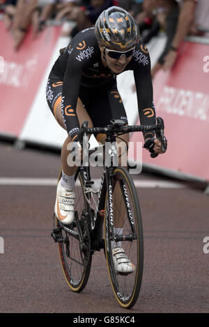 Radfahren - 2015 Prudential RideLondon - Tag 1. Dani King während des ersten Tages des Prudential RideLondon, London. Stockfoto